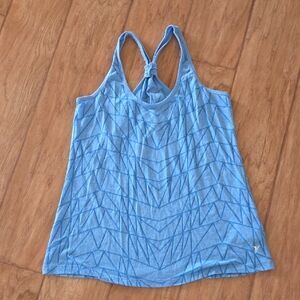 Old Navy Blue Geometric Tank Top